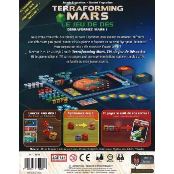 Le jeu de dès Terraforming mars - En quête de jeux