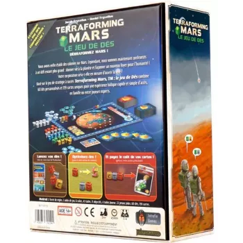 Le jeu de dès Terraforming mars - En quête de jeux