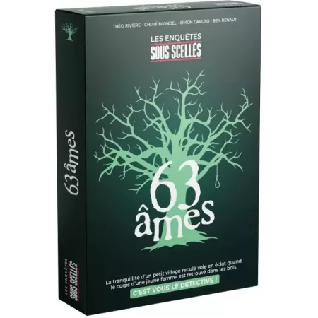 Jeu d'enquête Sous scellés : 63 âmes - En quête de jeux