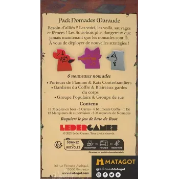 Jeu de stratégie - Root - Pack Nomades Maraude - En quête de jeux