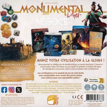 Jeu 2 joueurs - Monumental Duel : Négoce - En quête de jeux