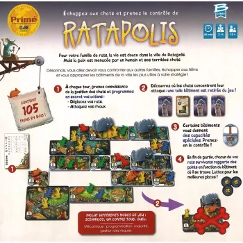 Jeu de stratégie Ratapolis - En quête de jeux