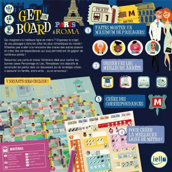 Jeu de stratégie Get on Board : Paris & Rome - En quête de jeux