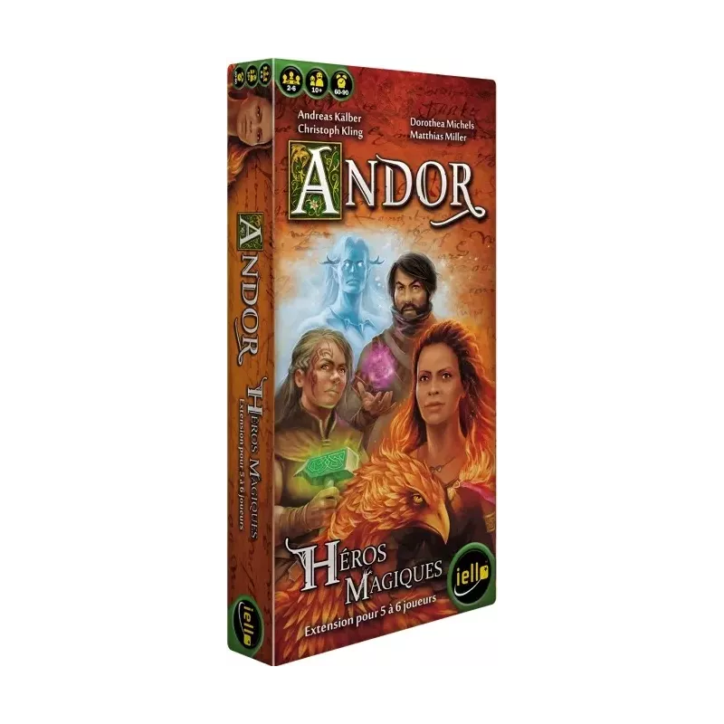 Jeu coopératif - Andor - Extension Héros Magiques - En quête de jeux Jeu coopératif - Andor - Extension Héros Magiques - En quête de jeux