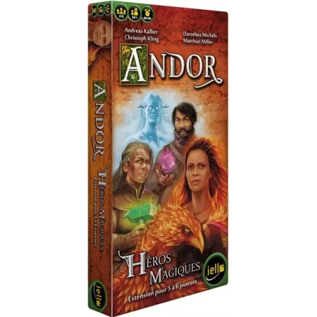 Jeu coopératif - Andor - Extension Héros Magiques - En quête de jeux
