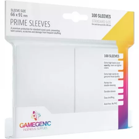 Gamegenic : 100 Sleeves Prime White (66x91)