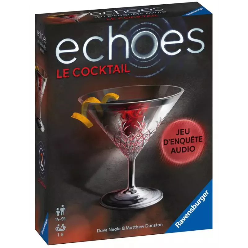 Jeu d'enquête audio Echoes Le Cocktail - En Quête de Jeux