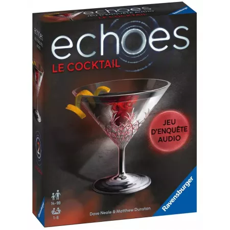Jeu d'enquête audio Echoes Le Cocktail - En Quête de Jeux