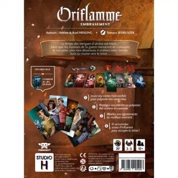 Jeu de bluff Oriflamme Embrasement. En Quête de Jeux