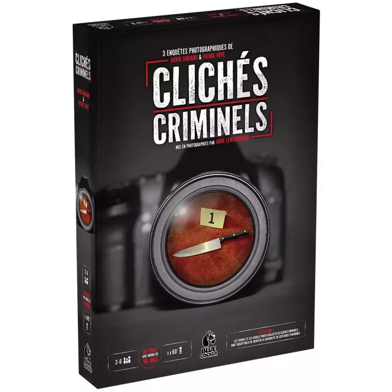 Jeu d'Enquête Clichés Criminels- En Quête de Jeux