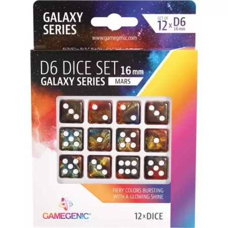 Lot de 12 dés - 6 faces. En Quête de Jeux