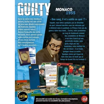 Jeu d'enquête - Guilty : Monaco 1955 - En quête de jeux
