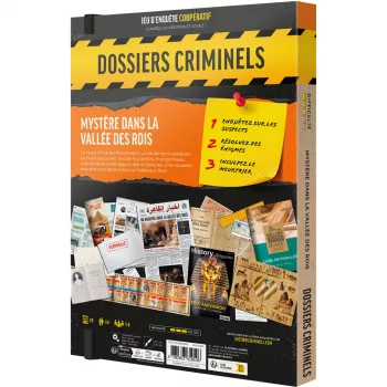 Jeu d'enquête Dossiers Criminels - Mystère dans la Vallée des Rois - En quête de jeux
