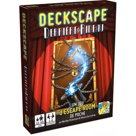 Escape game de poche - Deckscape : Derrière le rideau - En quête de jeux