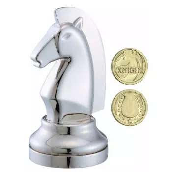 Casse-Tête Huzzle Cast Chess Knight - Silver - En quête de jeux