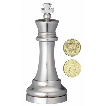 Casse-Tête Huzzle Cast Chess King - Silver - En quête de jeux
