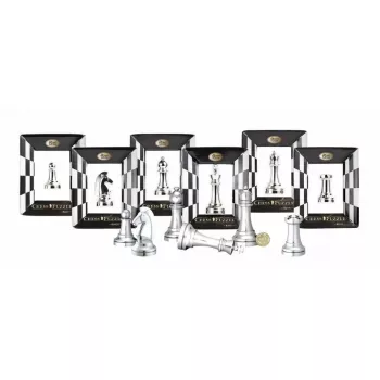 Casse-Tête Huzzle Cast Chess King - Silver - En quête de jeux