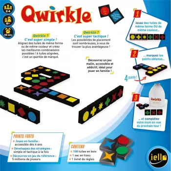 Jeu de réflexion - Qwirkle - En quête de jeux