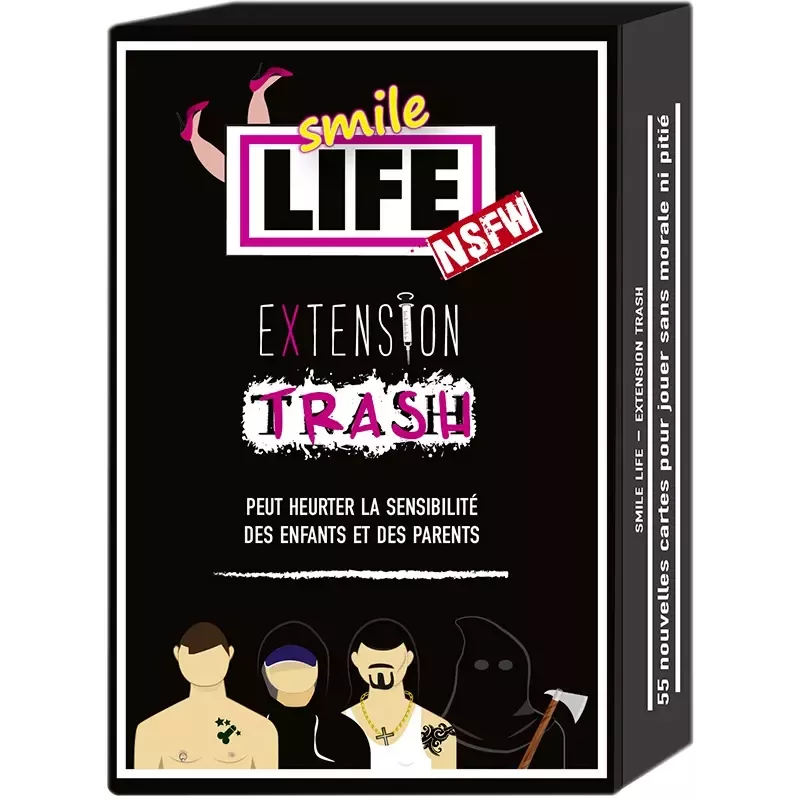 Jeu de cartes - Smile Life - extension TRASH - En quête de jeux