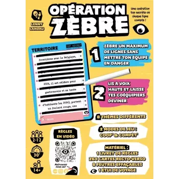 Jeu d'ambiance - Operation Zèbre - En quête de jeux