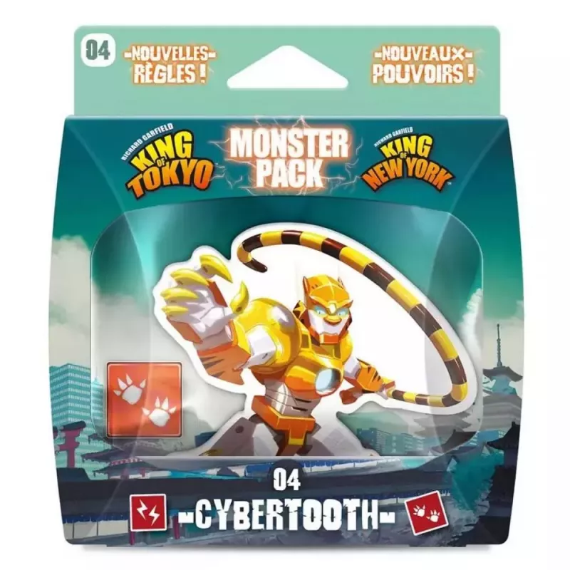 Jeu d'affrontement - King of Tokyo - Monster Pack : Cybertooth - En quête de jeux