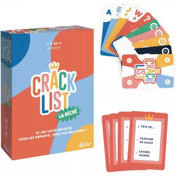 Jeu d'ambiance - Crack List - La récré - En quête de jeux