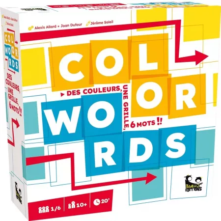 Jeu de mots Color Words - En Quête de Jeux