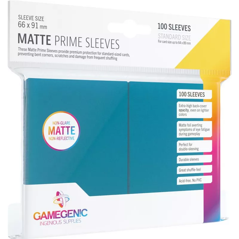 Gamegenic : 100 Sleeves Matte Prime Blue (66x91)