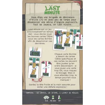 jeu de logique et de défi Min'Inp : last Minute