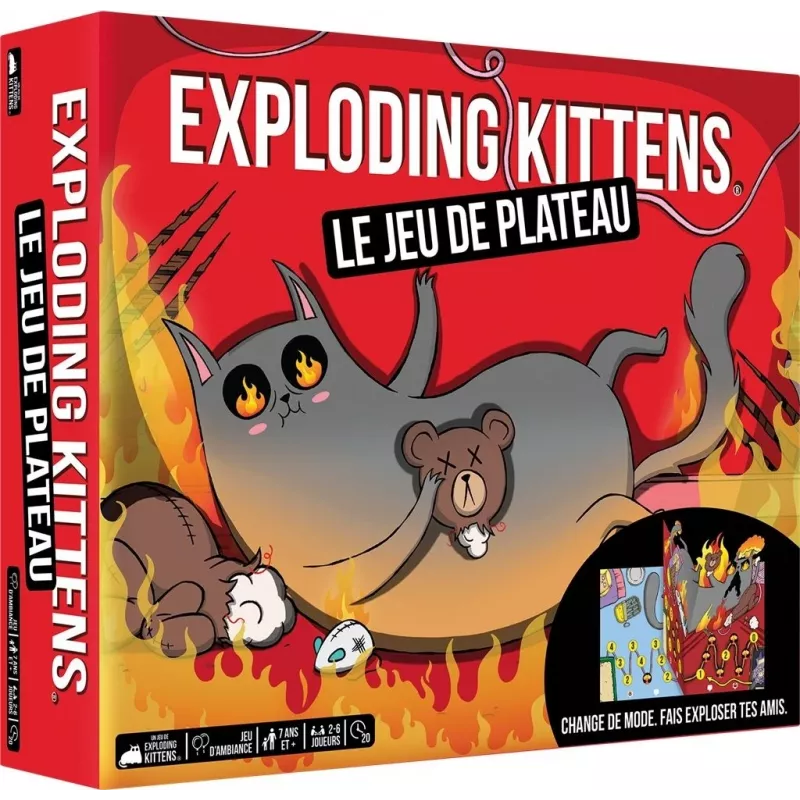 Jeu d'ambiance - Exploding Kittens : Le jeu de plateau - En Quête de Jeux Jeu d'ambiance - Exploding Kittens : Le jeu de plateau - En Quête de Jeux