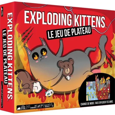 Jeu d'ambiance - Exploding Kittens : Le jeu de plateau - En Quête de Jeux