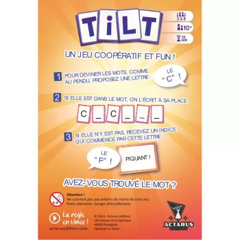 Jeu d'ambiance - Tilt - En Quête de Jeux