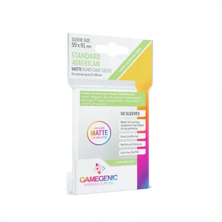 Protèges cartes 59x91mm matte gamegenic