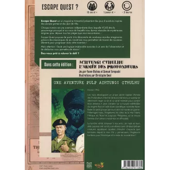 Escape Quest - Tome 11 : Achtung - Cthulhu l'armée des profondeurs ! - En Quête de Jeux