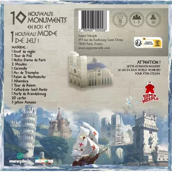 Extension pour le jeu World Wonders - Europa - En quête de jeux
