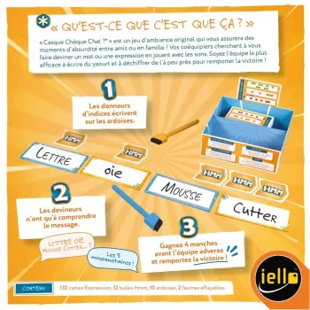 Jeu d'ambiance Casque Chèque Chat ? - En Quête de Jeux