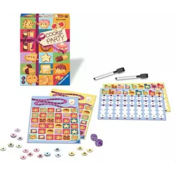 Jeu de Roll and Write - Cookie Party - En quête de jeux
