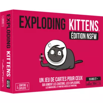 Jeu d'ambiance - Exploding Kittens : NSFW Edition Rose - En quête de jeux