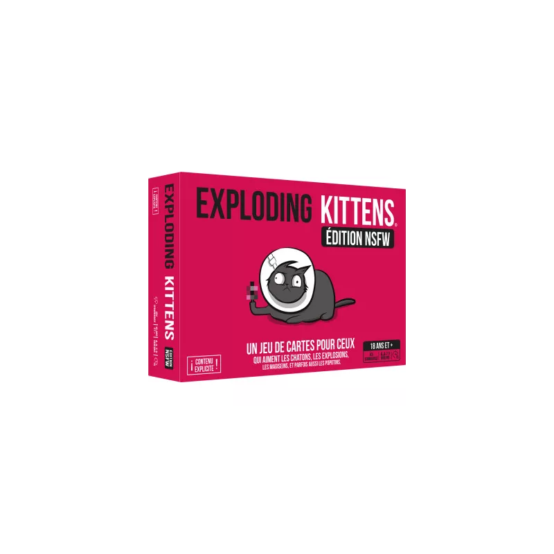 Jeu d'ambiance - Exploding Kittens : NSFW Edition Rose - En quête de jeux
