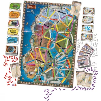 Jeu de stratégie - Les Aventuriers du Rail : Aurores Boréales - En quête de jeux