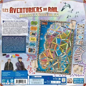 Jeu de stratégie - Les Aventuriers du Rail : Aurores Boréales - En quête de jeux