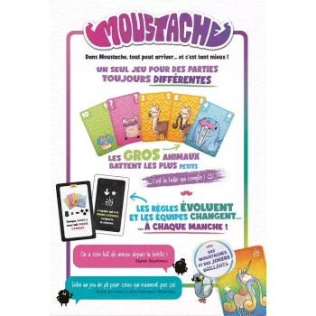 Jeu de cartes - Moustache - En quête de jeux