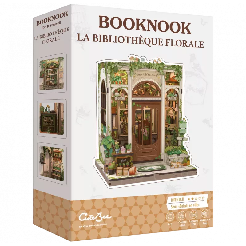 Book Nook - La bibliothèque florale - En quête de jeux