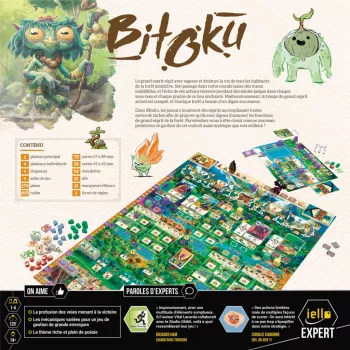 Jeu de placement d'ouvriers Bitoku - En quête de jeux