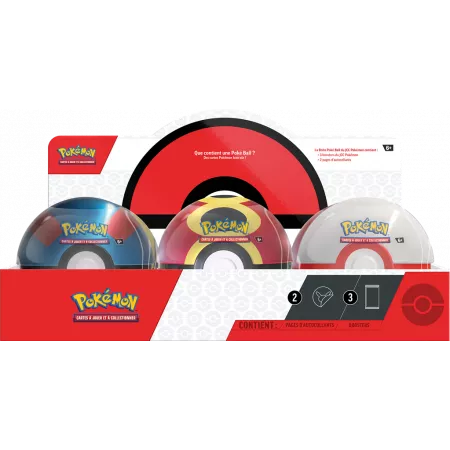 Coffret Pokéball 3 boosters Pokémon