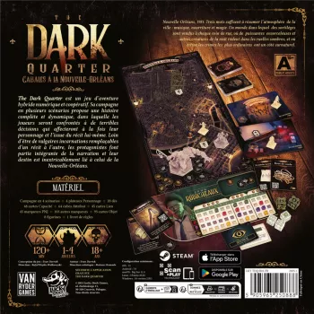 Jeu coopératif - The Dark Quarter - Cabales à la Nouvelle-Orléans - En quête de jeux