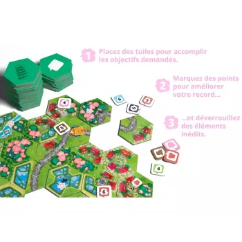Jeu familial - Dorfromantik : Sakura - En quête de jeux