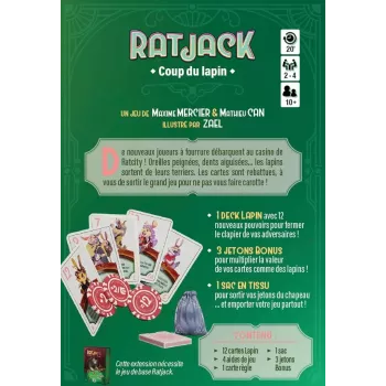 Jeu de cartes - Extension Coup Du Lapin - En quête de jeux