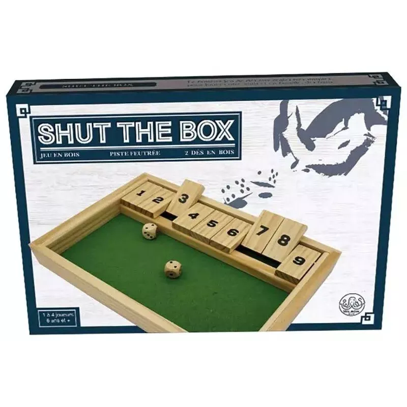 Shut the Box | Jeu traditionnel de dés en bois
