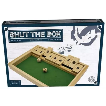 Shut the Box | Jeu traditionnel de dés en bois